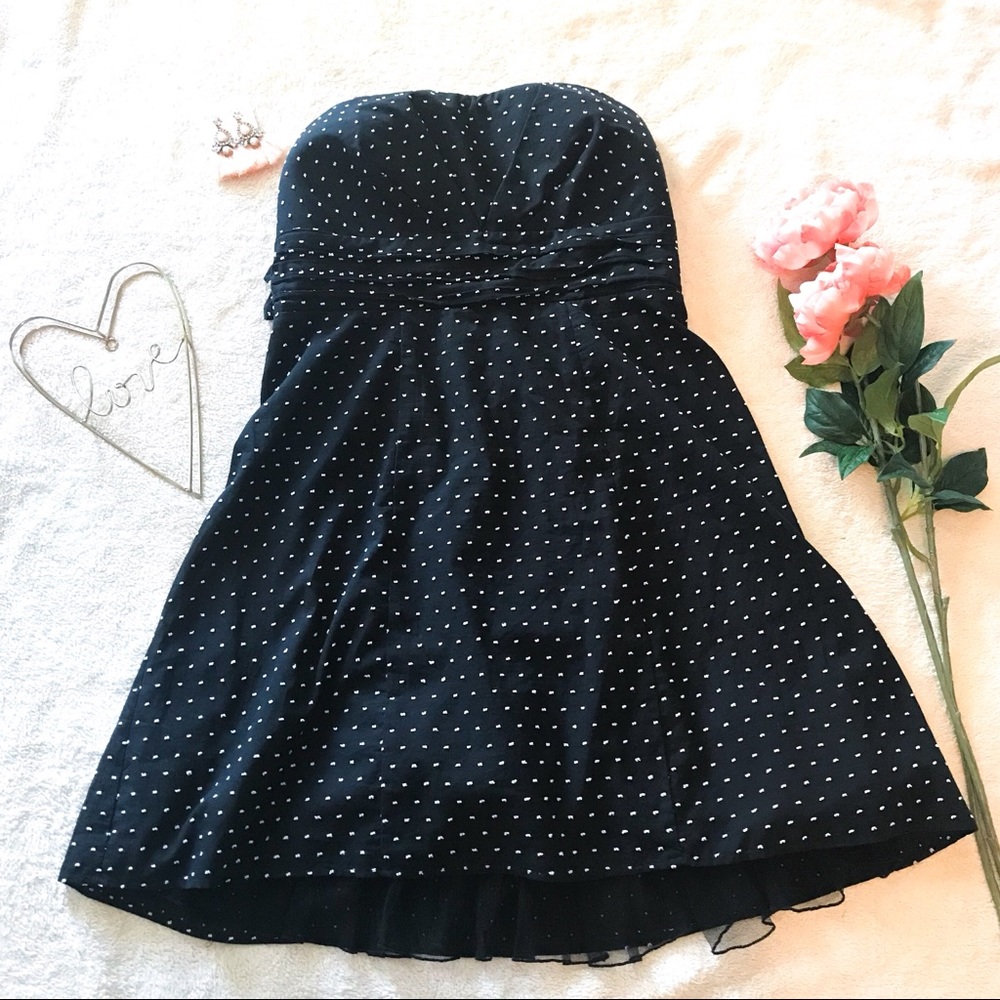 Maurice’s Strapless Black and White Dress